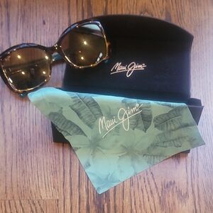Maui Jim Brown Sunglasses with Black Accents